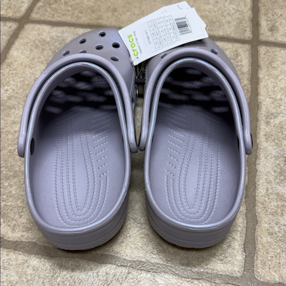 CROCS Metallic Purple Mules - Picture 2 of 4